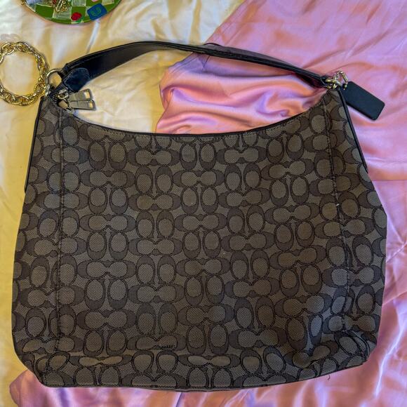 🧵 COACH Signature C Hobo Bag | AS-IS for Repair or Upcycle Project - Picture 4 of 6